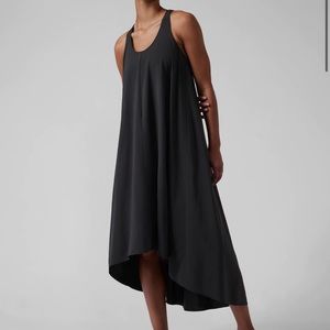 Athleta Presido Black High Low Dress NWT